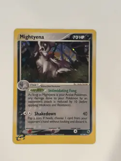 Pokemon Mightyena 10/109 EX Ruby & Sapphire 2003 Holo Rare - LP - Image 1
