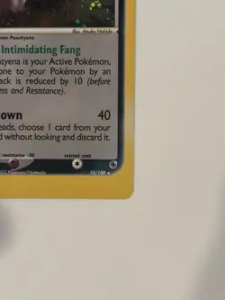 Pokemon Mightyena 10/109 EX Ruby & Sapphire 2003 Holo Rare - LP - Image 3