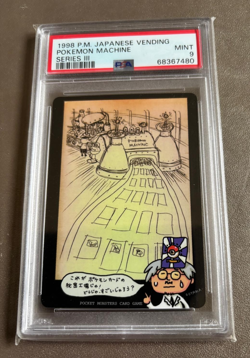 1998 POKEMON JAPANESE VENDING MACHINE SERIES III PSA 9 - Image 1