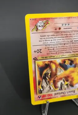 Pokemon TCG Blaine's Charizard 2/132 Gym Challenge Holo Corrected Version - Image 2