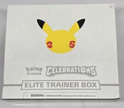 Pokemon 25th Anniversary Celebrations Elite Trainer Box ETB Sealed With Case 820650809439 - Image 1
