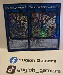 YUGIOH TRICKSTAR NOBLE ANGEL X2 MZTM 1ST EDITION SUPER LIGHT PLAYED - Image 1