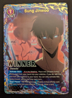 Sung Jinwoo Alt Art Winner Foil UEPR/SLG-1-019 NM - Union Arena Solo Leveling NM - Image 1