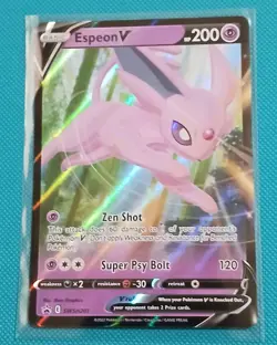 Espeon V SWSH201 Pokemon Sword & Shield Black Star Promo Holo Card NM - Image 1