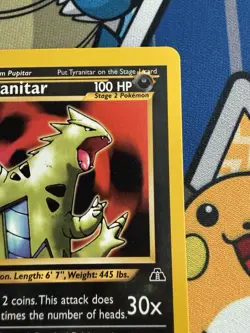 Pokemon Tyranitar Neo Discovery 31/75 Non-Holo Card LP - Image 4