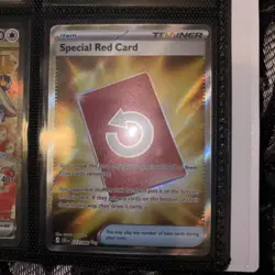 Special Red Card Full Art Ultra Rare Chaos Rising Pokemon Card TCG - Image 1