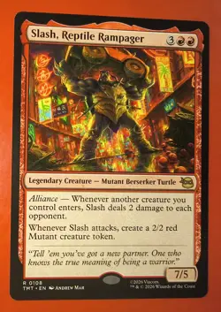 MTG, SLASH, REPTILE RAMPAGER, 0108, RARE, NM, TMT, REGULAR FINISH - Image 1