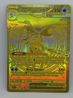 Mega Greninja ex 122/086 Me04: Chaos Rising Holo MINT! Pokemon TCG - Image 1
