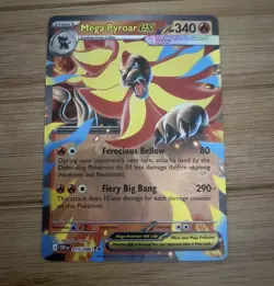 Mega Pyroar ex 015/086 Double Rare Pokemon Chaos Rising ME04 NM ENGLISH - Image 1