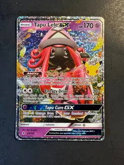 2021 Pokemon Celebrations 25th Tapu Lele GX 60 /145 Confetti Holo rare HOLOGRAPH - Image 1