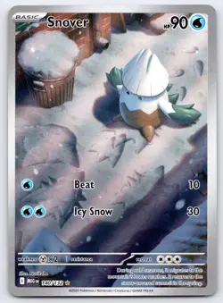 Snover 140/132 Illustration Rare Mega Evolution Pokemon Holo 2025 NM - Image 1