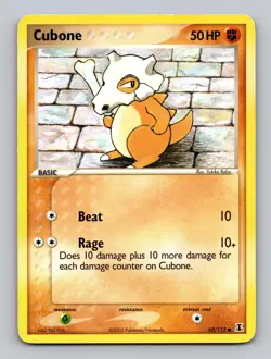 Cubone 60/113 Common Delta Species Pokemon Moderately Played - Image 1