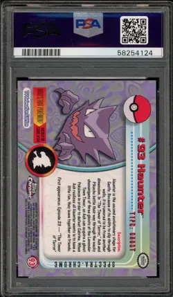 Pokemon Topps Chrome Haunter Spectra #93 PSA 10 Gem Mint - Image 2