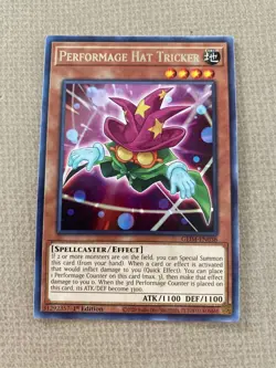 Yu-Gi-Oh! performage hat tricker mint rare 1st ed GEIM-EN038 - Image 1