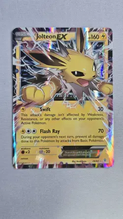 Jolteon EX 28/83 - XY Generations Holo - Pokemon Card TCG - Image 1