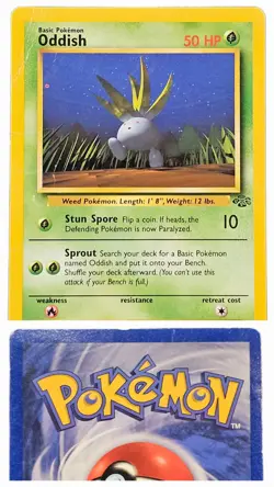Pokemon Error Card Oddish 58/64 Jungle Basic 50HP Grass 1999 Wizards - Image 3