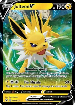 Jolteon V SWSH151 SWSH: Sword & Shield Promo Cards Holo - Image 1
