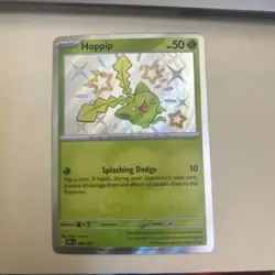 Hoppip 096/091 Shiny Rare Pokemon TCG Sv: Paldean Fates Holo Card NM Condition - Image 1