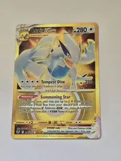 Lugia VSTAR Silver Tempest Holo Gold Secret Rare Card 211/195 - Image 1