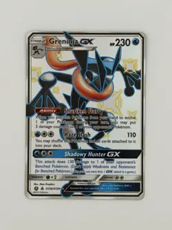 Greninja GX SV56/SV94 Hidden Fates Shiny Vault Full Art Pokemon Card NM - Image 1