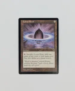 Lotus Petal - Tempest - MTG - Magic The Gathering - Near Mint NM - April Lee - Image 1