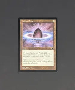 Lotus Petal - Tempest - MTG - Magic The Gathering - Near Mint NM - April Lee - Image 2