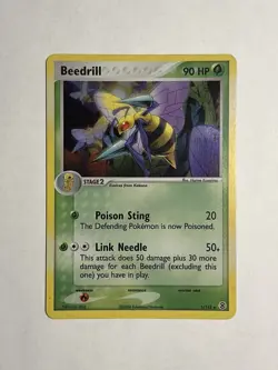Pokemon TCG - Beedrill (1/112) EX FireRed & LeafGreen - Holo Rare - NM - Image 1