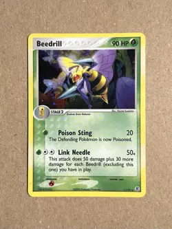 Pokemon TCG - Beedrill (1/112) EX FireRed & LeafGreen - Holo Rare - NM - Image 3