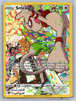 Smeargle TG10/TG30 Pokemon Silver Tempest Trainer Gallery Ultra Rare Holo NM - Image 1