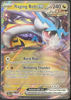 Raging Bolt ex 123/162 SV05: Temporal Forces Holo - Pokemon Card - Image 1