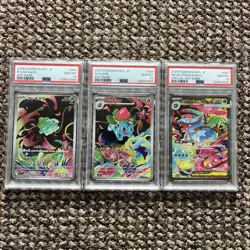 PSA 10 SEQUENTIAL SET Pokemon Bulbasaur Ivysaur Venusaur 064 065 087 Mega Brave - Image 1