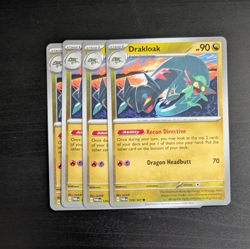 4x Drakloak - 129/167 - SV06: Twilight Masquerade (TWM) Pokemon Playset x4 - Image 1