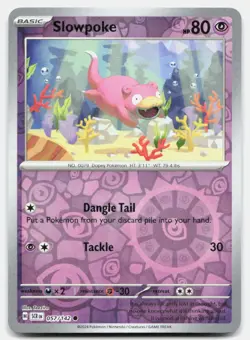 Slowpoke Reverse Holo 57/142 Common Stellar Crown Pokemon Near Mint - Image 1