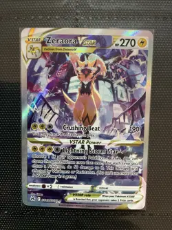 Pokemon TCG Zeraora VSTAR GG43/GG70 Crown Zenith: Galarian Gallery Holo 2023 NM - Image 1