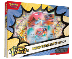 Pokemon TCG Mega Evolution Ascended Heroes Mega Feraligatr ex Sealed Box - Image 1