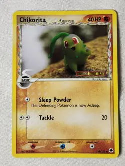 Played (MP) Chikorita - Reverse Holo #44 Dragon Frontiers Pokemon TCG - Image 1