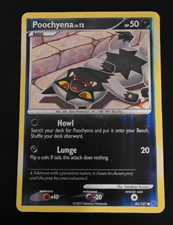 Pokemon TCG Poochyena 86/127 Platinum Reverse Holo - Ships PWE - Image 1