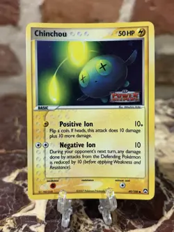 Pokemon Chinchou Power Keepers 49/108 Reverse Holo Stamped - Image 1