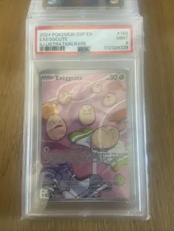 Pokemon TCG Exeggcute 192/191 SV Surging Sparks Illustration Rare PSA 9 - Image 1