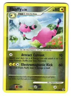 Pokemon Flaaffy 50/132 Reverse Holo Uncommon Secret Wonders HP Creases - Image 1