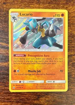 Lucario 67/156 Ultra Prism Rare Holo NM Pokemon TCG - Image 1