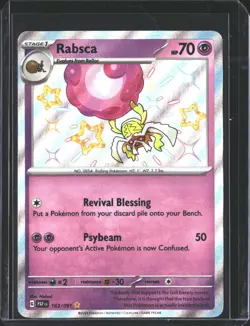 Rabsca 163/091 Shiny Rare Paldean Fates Pokemon NM/M - Image 1