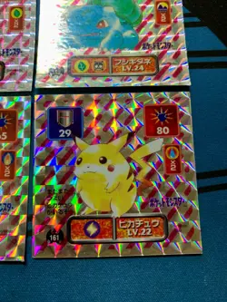 Pokemon Amada Japanese Pikachu Charmander etc Holo Sticker Set Japanese #2300 - Image 5