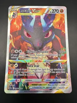 Pokemon TCG Lucario VSTAR SWSH291 Black Star Promo Crown Zenith - Image 1