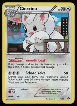 CINCCINO 85/99 RARE NEXT DESTINIES POKEMON HP - Image 1