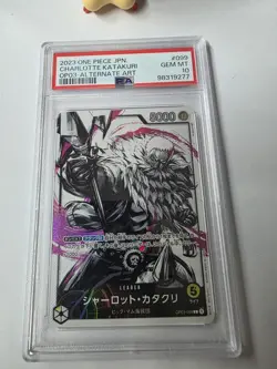 PSA 10 One Piece Card Charlotte Katakuri OP03-099 Leader Parallel - Image 2