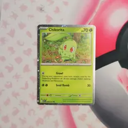 Chikorita 008/217 - 2026 Ascended Heroes Cosmos Holo Promo - Pokemon Card NM - Image 1