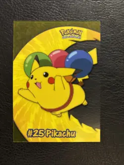 2000 Topps Pokemon Pikachu #PC1 #25 TV Animation Clear Card NM - Image 1