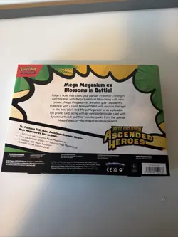 Pokemon TCG Mega Evolution Ascended Heroes Mega Meganium EX Box Promo Booster - Image 2