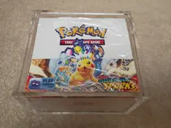 Minty Factory Sealed Pokemon Surging Sparks Booster Box With Acrylic Case - Image 1